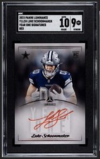 2023 Panini Luminance Year One Luke Shoonmaker RC Red Ink Auto #Y1LCH SGC 9/10