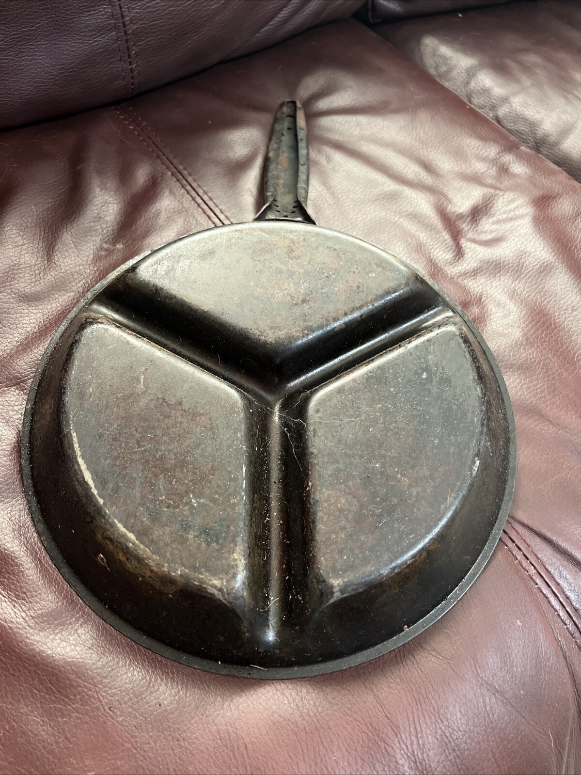Partition Cooking Pan Vintage Antique “Cowboy” WAGON TRAIN Partition Frying Pan Skillet PARTI ...