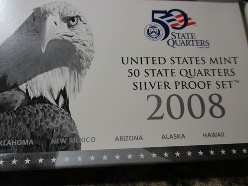 2008-S SILVER PROOF QUARTER SET OGP XX