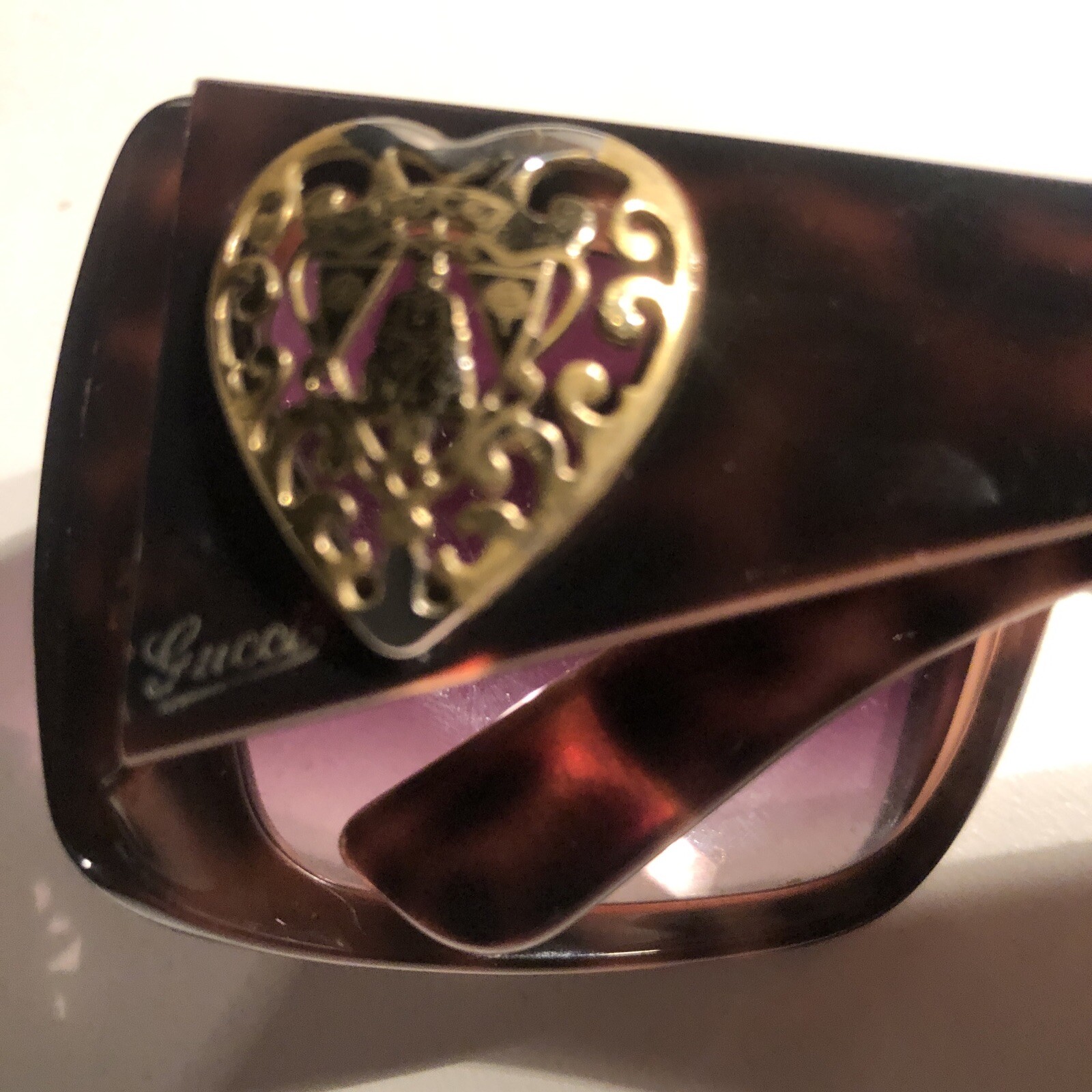 Rectangular Square Woman’s Sunglasses Gucci 58W 0… - image 4