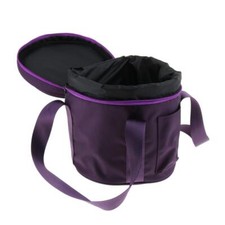 8inch Portable Thicken Singing Bowl Travel Carry Case Carrier Dark Purple