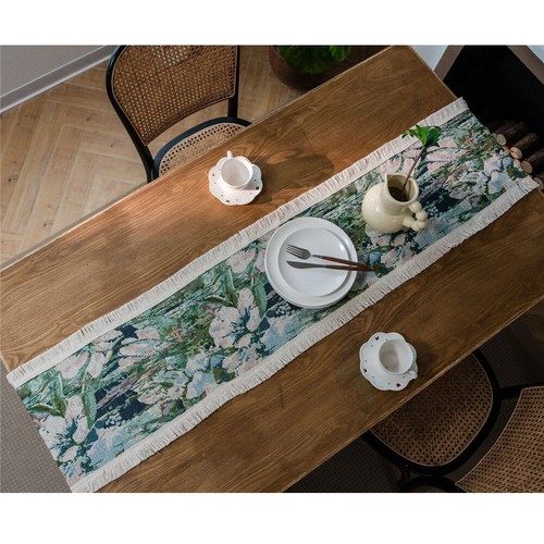 Mantel Corredor de Mesa Estampado Moderno Paño Comedor Fiesta Cocina Decoración del Hogar - Imagen 35 de 36