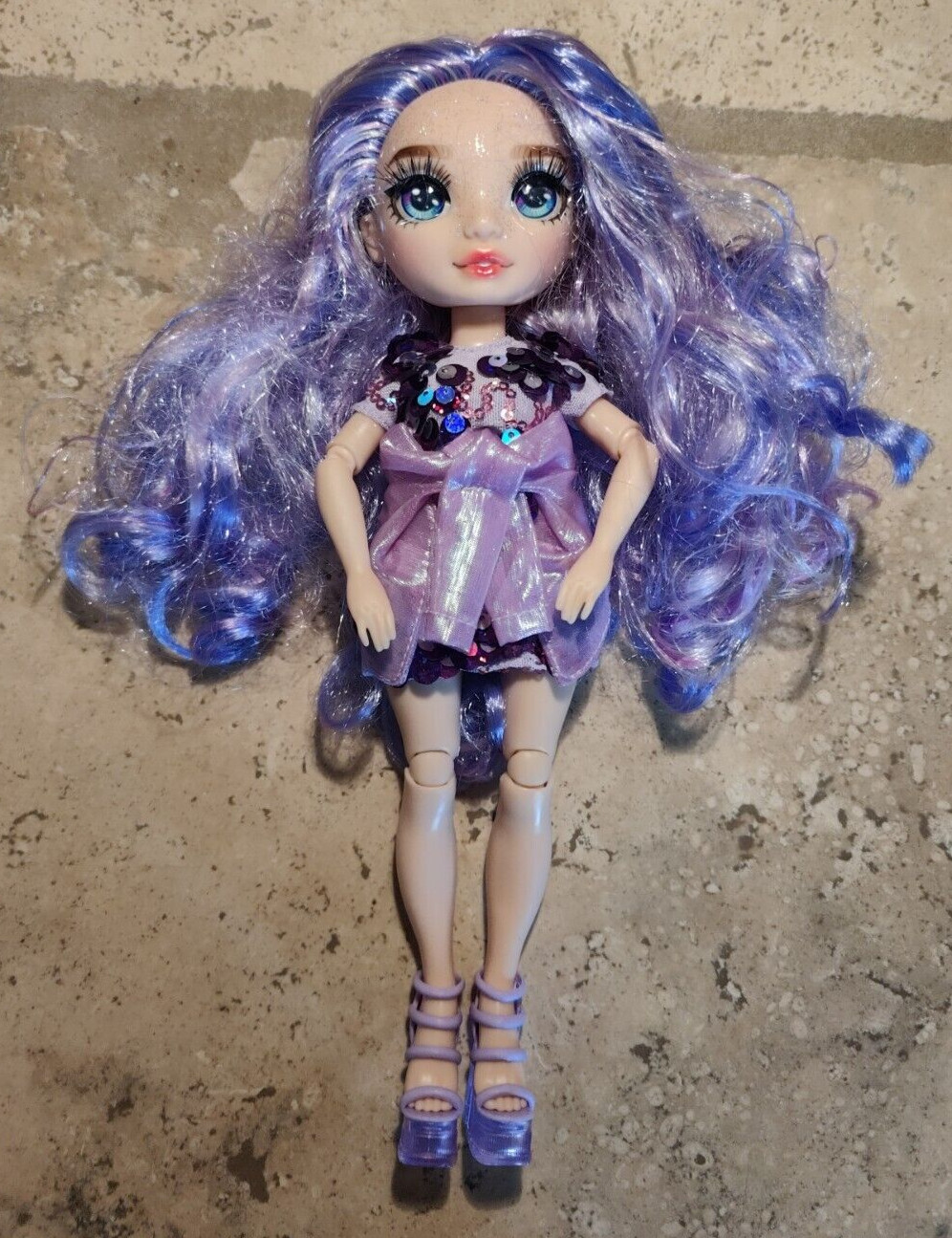 Rainbow High Violet Willow Purple 11” Shimmer Doll Wavy long hair