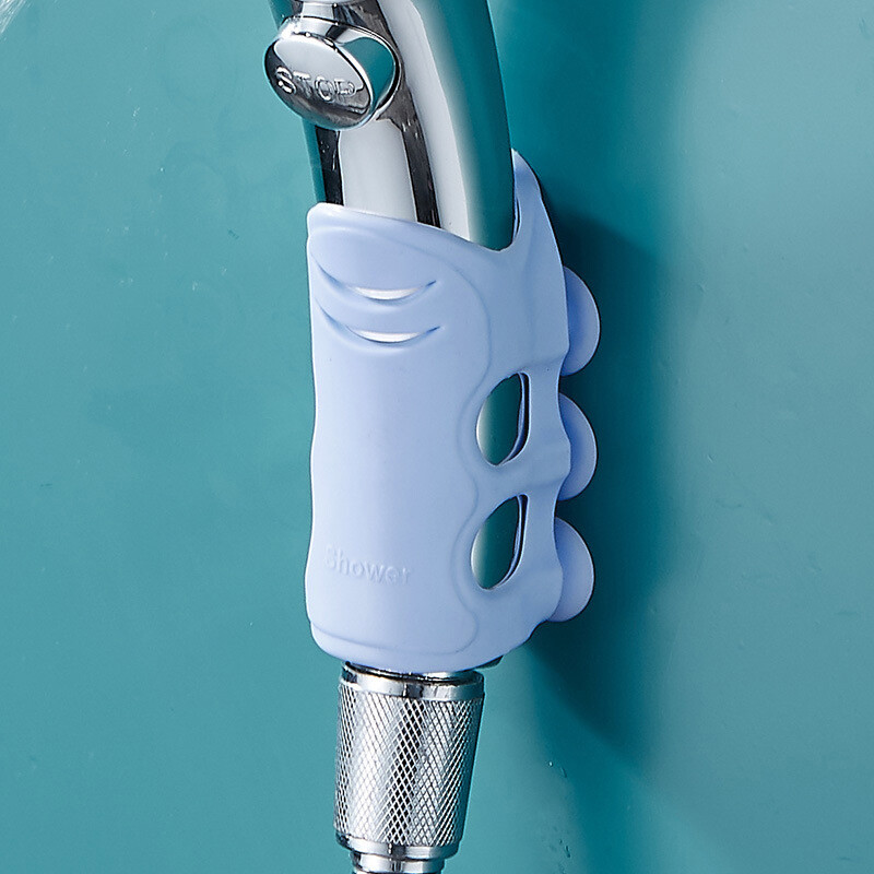 Movable Shower Head Holder Suction Cup Adjustable Bathroom Hooks Silico