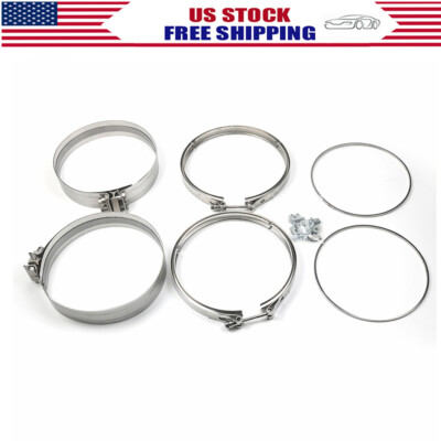 Filter Clamp & Gasket DETROIT DD13 DD15 A680950202 A6809950302 A6804910480