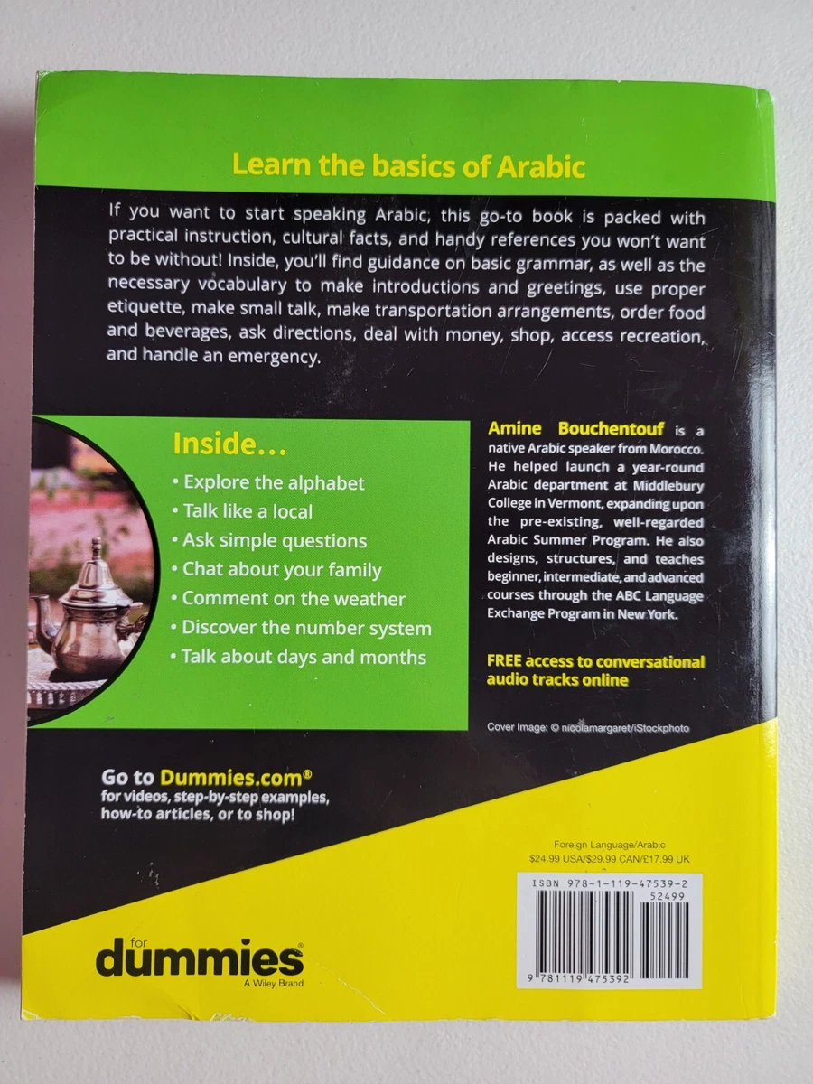 Arabic For Dummies 3rd Edition, Amine Bouchentouf | eBay