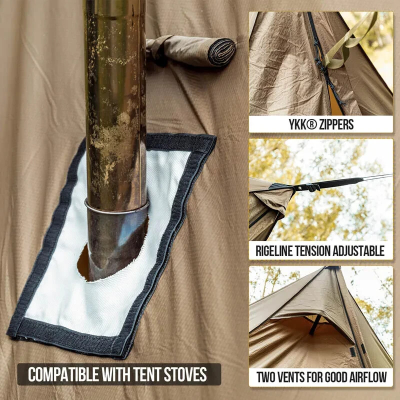 OneTigris ROCDOMUS Hammock Awning Hot Tent | eBay