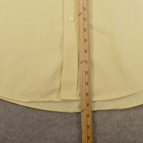 Joseph & Feiss Dress Shirt Mens 17 32/33 Yellow Long Sleeve Button Up - Picture 12 of 15