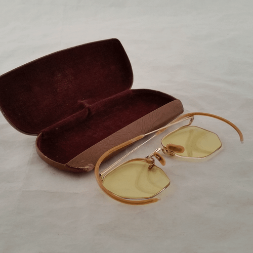 Bausch & Lomb Numont Ful-Vue True Antique 12k Gold Fill Brille und Etui - Bild 3 von 12
