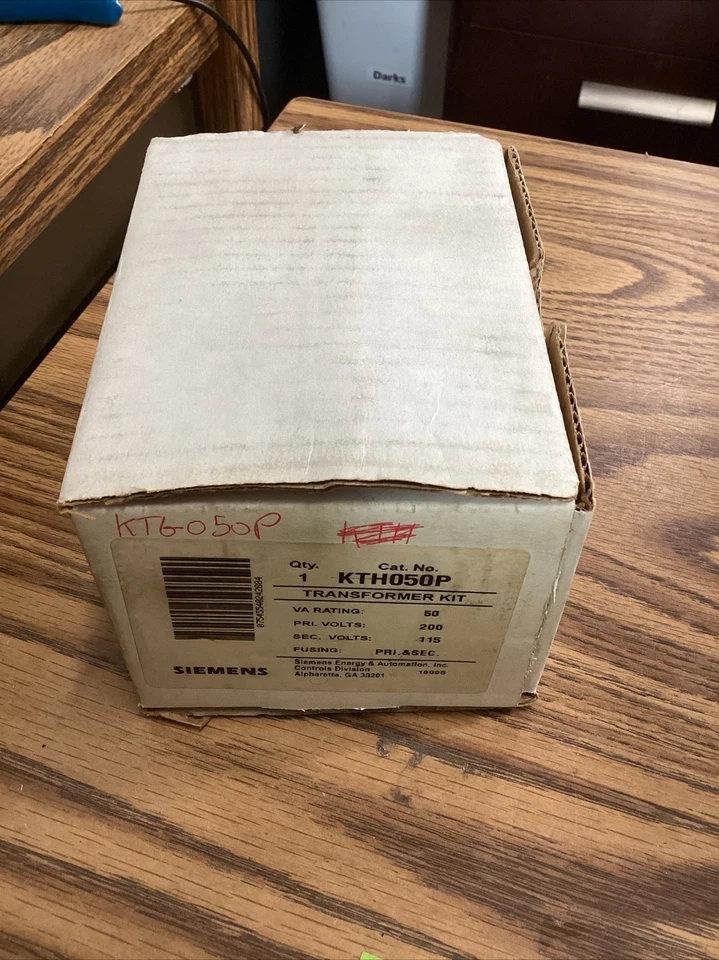 KIT TRANSFORMADOR SIEMENS KTG050P CLASIFICACIÓN VA 50 PRI. VOLTIOS: 200 SEG. VOLTIOS: 24 Foto 2 de 4