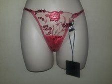 Honey Birdette Whitney Red Thong size Small NWT