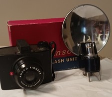 Vintage 1940s ANSCO Pioneer Camera with Flash in Original Box Plus Instructions