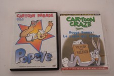 2 DVD dessins animés pour enfants "Popeye" et "Bugs Bunny"