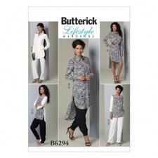 Butterick Ladies Easy Sewing Pattern 6294 Tunic Tops & Trouser Pants (But...
