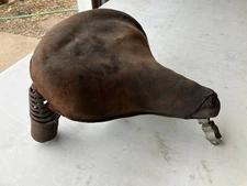 MOTORCYCLE SEAT VINTAGE ANTIQUE TROXEL HARLEY DAVIDSON INDIAN MESINGER EXCELSIOR