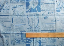1 yd vintage DC Superman Action Comics book cover Eugene Textiles superhero