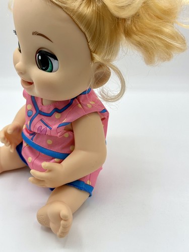 Baby Alive Lulu Achoo Doll Blonde Gets Sick Coughs Sneezes Red Nose Bats Eyes - Picture 12 of 16