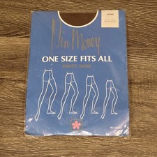 Vintage Pin Money Pantyhose Stockings 60s Pin Up Rockabilly Bamberger's Dept Tag