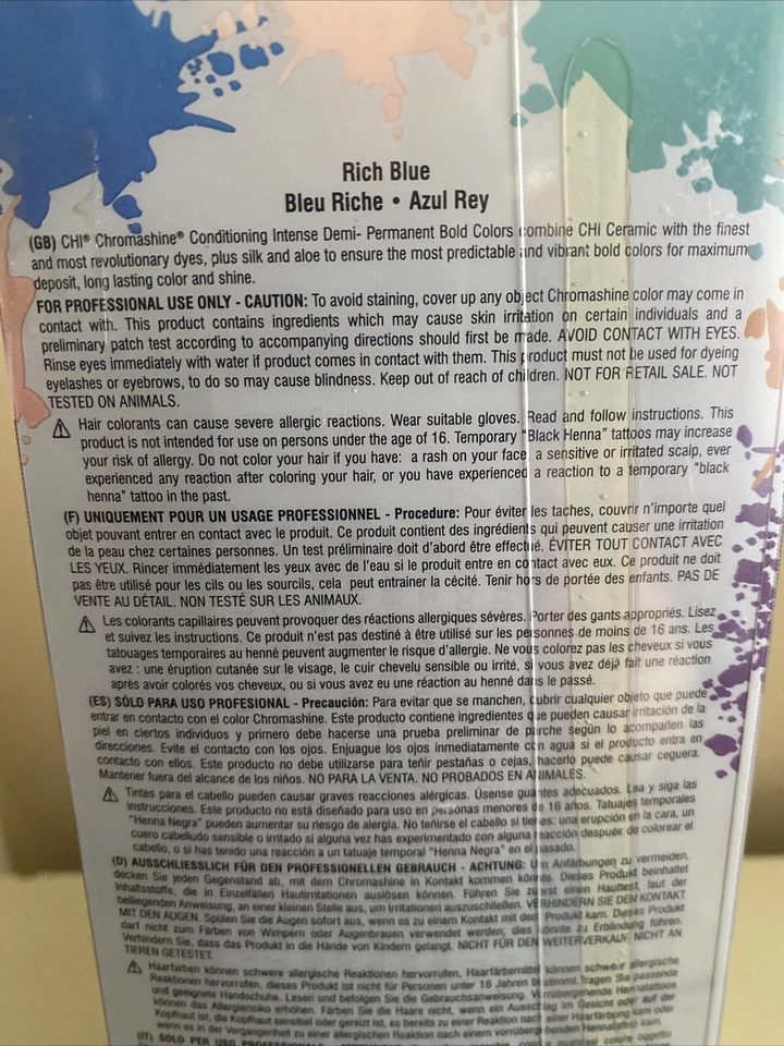 CHI Chromashine Rich Blue, 6 Fl. Oz. - Image 2 of 2