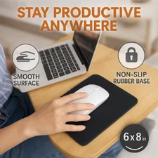 Small Mouse Pad 6x8 Inch Non-Slip Rubber Base Smooth Surface Mini Mat for Laptop