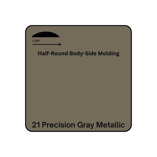 1 3/8" X 50' Half-Round Body Side Molding for Cars and Trucks - Picture 13 of 23