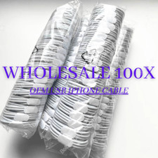 100-PACK USB Charger Cable Fast Charging Cord For iPhone 14 13 12 11 XR 8 SE LOT