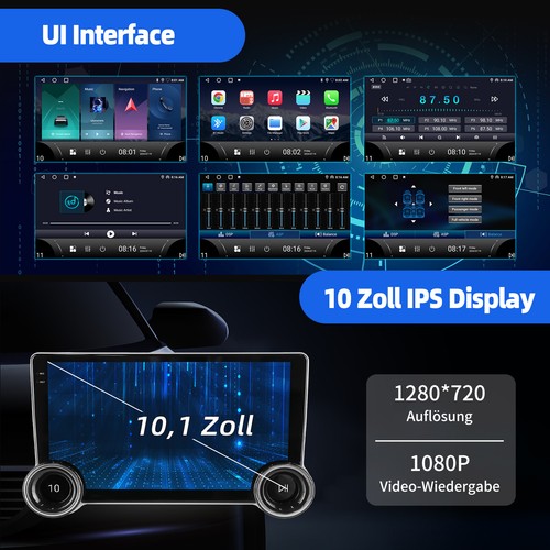 DAB+ Android14 4+64G Carplay Autoradio GPS Für Mercedes Benz Vito 3 W447 2014-20 - Bild 12 von 18