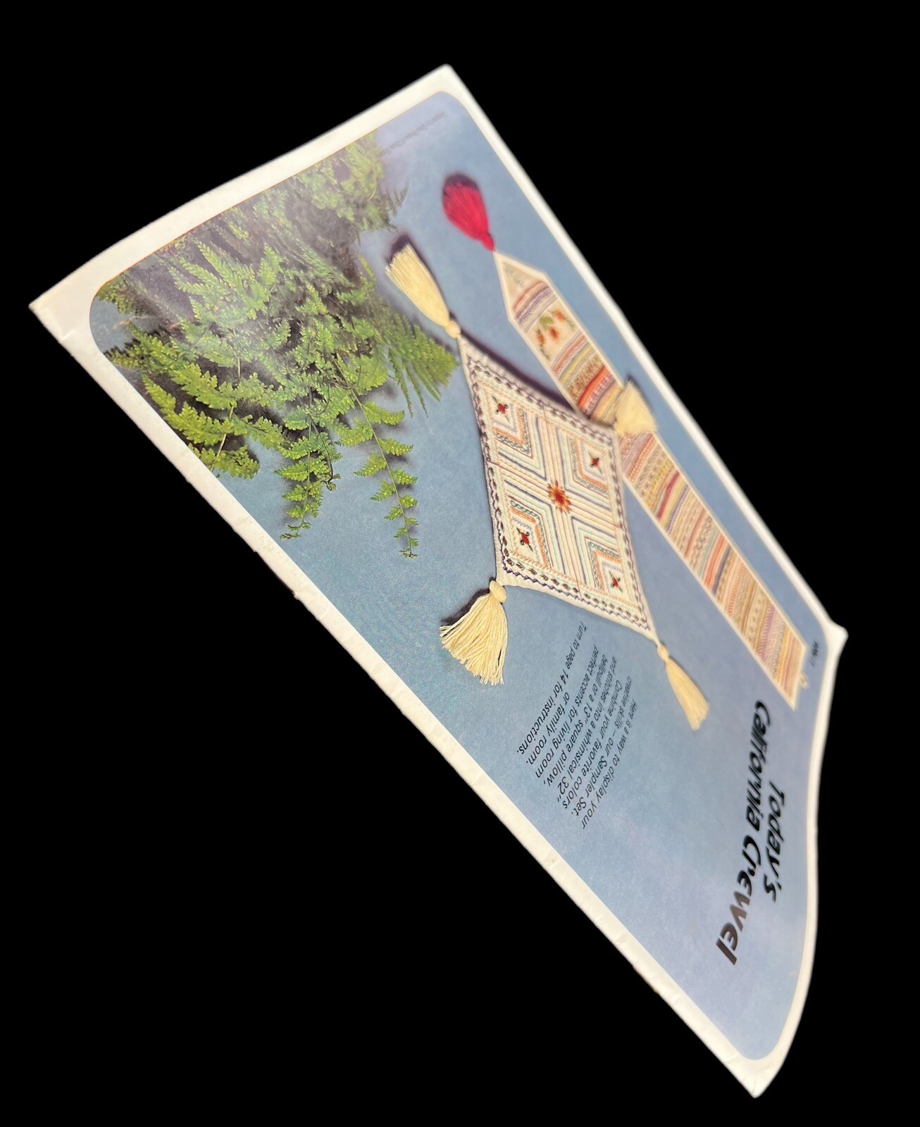 VTG 1977 Hazel Pearson Handicrafts TODAY’S CALIFORNIA CREWEL Book Cottagecore