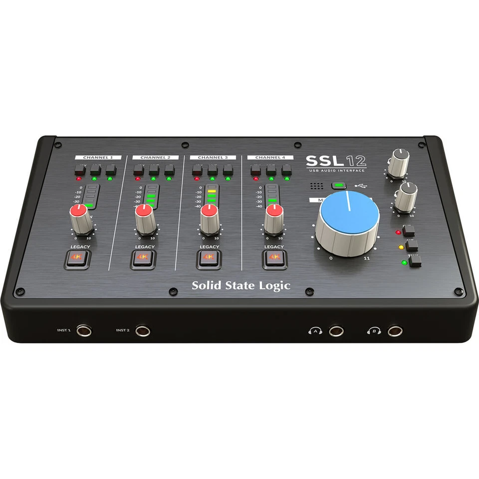 Solid State Logic SSL 12 Audio Interface Bundle w/ Headphones, MIDI & XLR Cable - Image 3 of 4