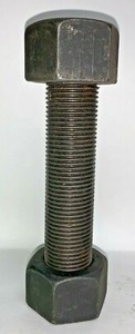 ALL THREAD ROD, B7, 1-1/2"-8 THREAD, 8-1/4" LENGTH, (2) 1-1/2"-8 HEAVY HEX NUT