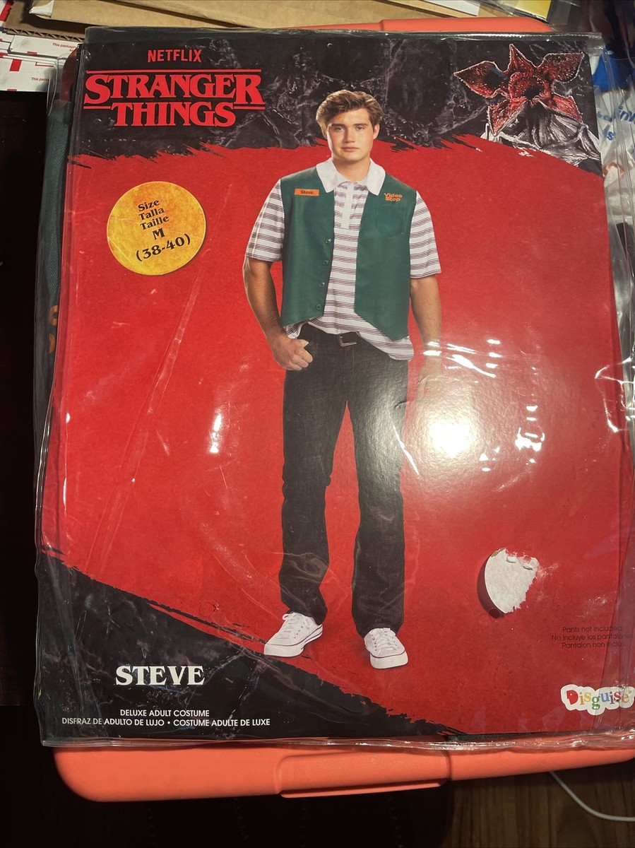 Halloween Costume stranger things size M 38-40 Steve Harrington Video Stop