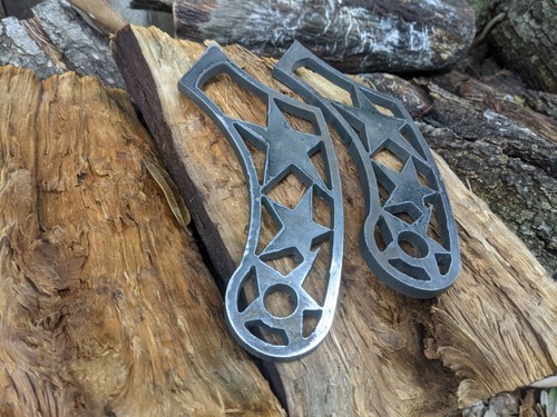 bbq barbeque pit handle hand made weld on custom metal - Picture 3 of 5