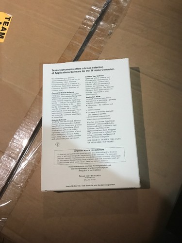 Minty New Nos TI99-4a Home Computer The Count Cassette Rare PHT 6049 - Picture 7 of 9