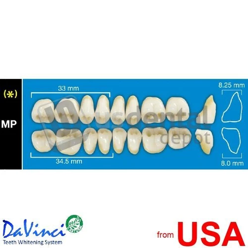 DAVINCI MP5 Lower Posteriors C3 (1 X 6)  Davinci 4 layers Denture Acrylic 112740