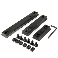 M-Lok Aluminum Rail 5 9 13 Slot Picatinny Weaver for MLOK - 3 PACK