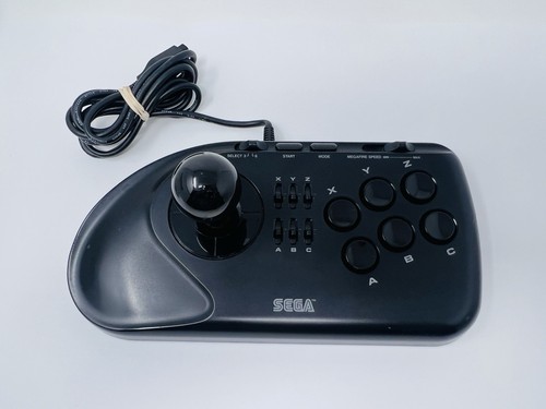 Sega Genesis Official 6 Button Arcade Stick Controller MK-1627 Black Mega Drive