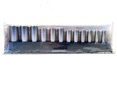 #ad #ad Snap On NEW 12 Piece 3 8quot; Drive 6 Point Metric Deep Chrome Socket Set 212SFSMY $239.95