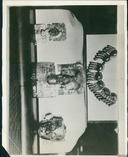 Foto de 1932 joyas prehispánicas encontradas en Monte Albán Oaxaca México evento 8X10