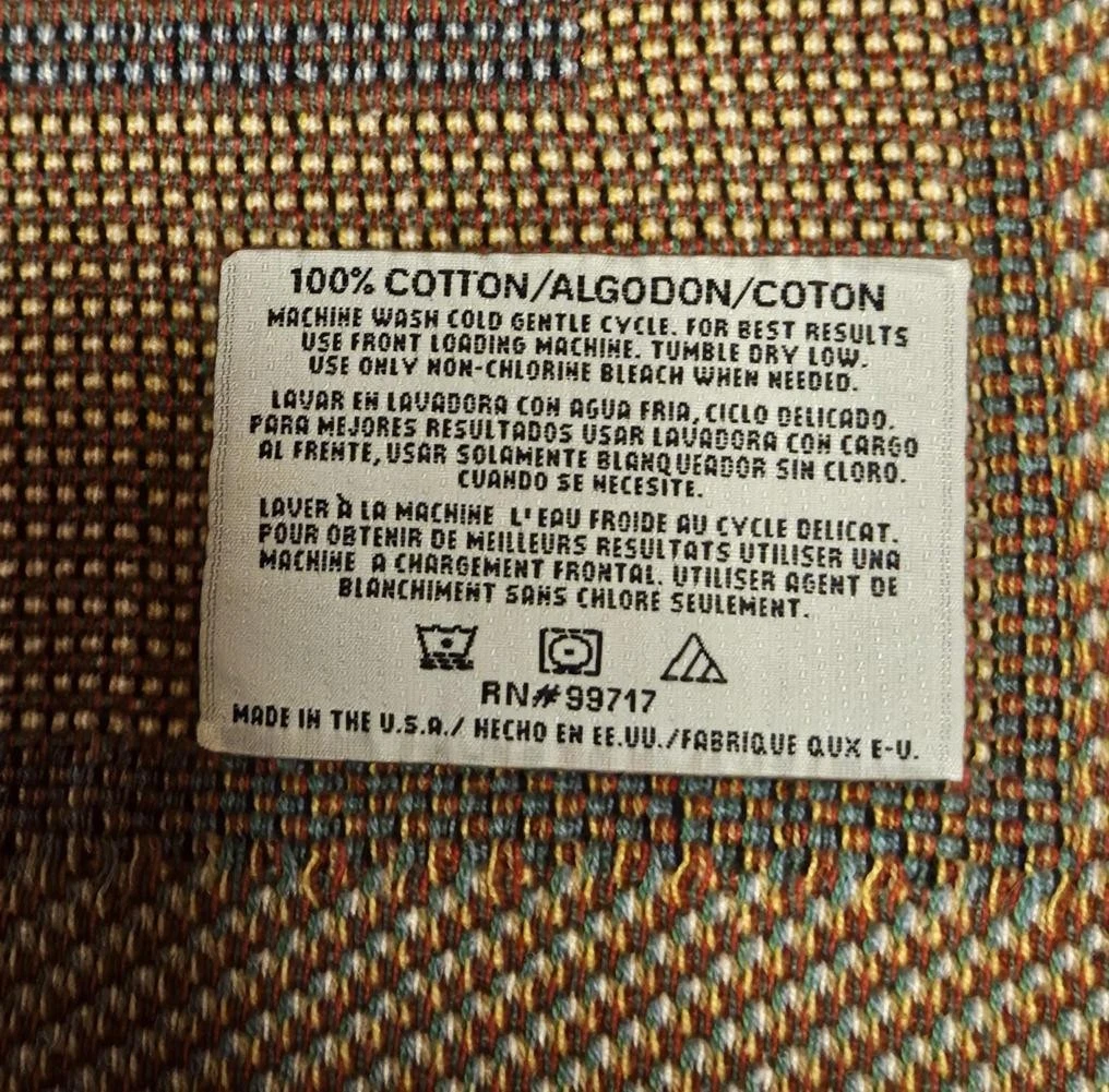 Disney Magic Kingdom Woven Tapestry Throw Blanket Mickey Mouse Castle Fireworks.