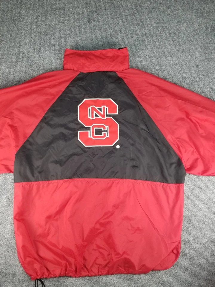 Cortavientos North Carolina State University Ncsu Rojo Blanco Reebok Heisman... Foto 3 de 4