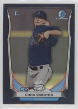 2014 Bowman Draft Chrome Black Refractor 12/75 Chad Sobotka #CDP87 3d5