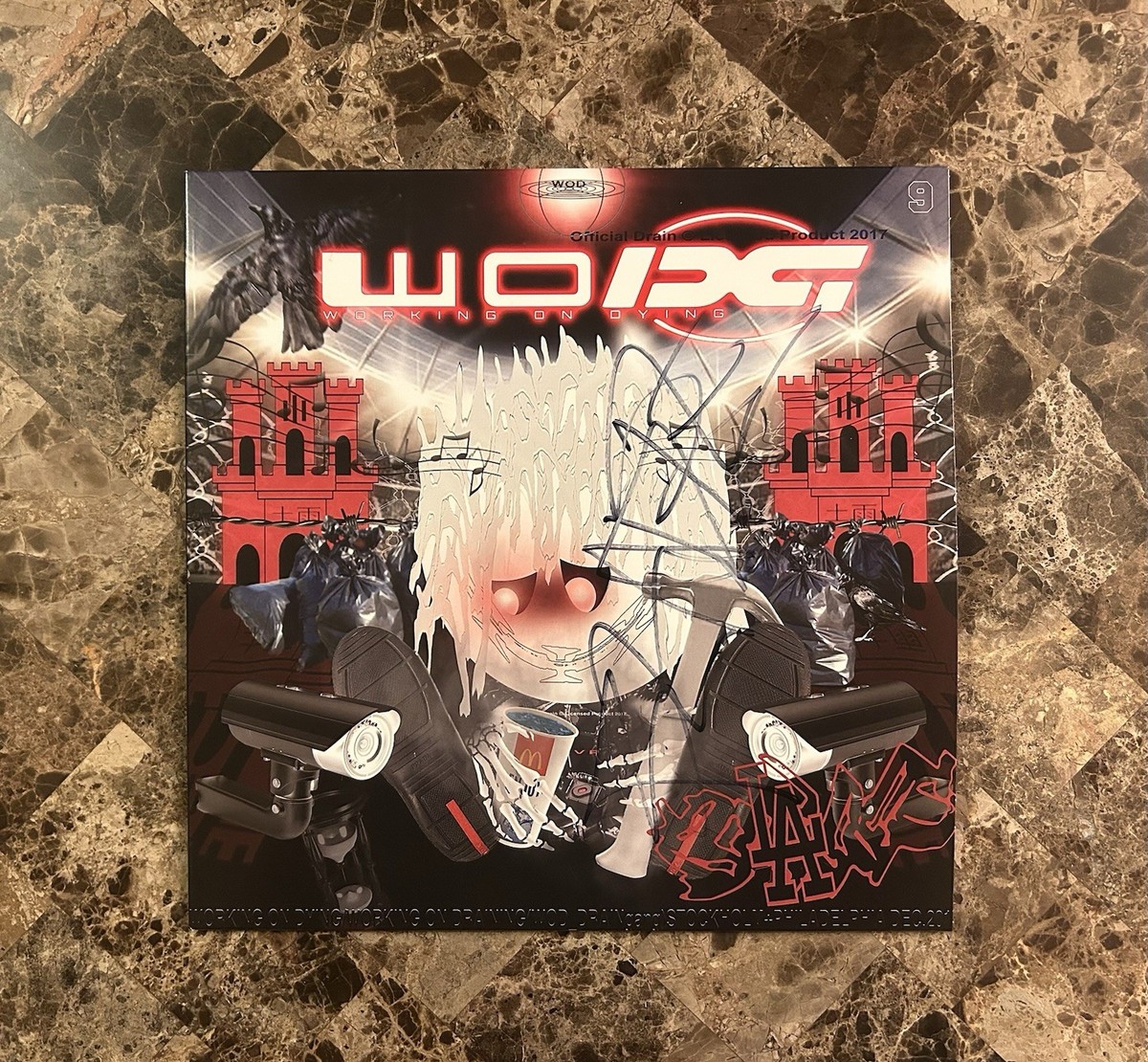 BLADEE WORKING ON DYING SIGNED VINYL ALBUM BENJAMIN REICHWALD RAP