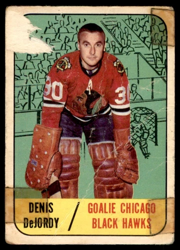 1967-68 Topps Denis DeJordy Chicago Blackhawks #115