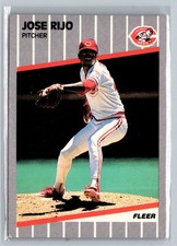 1989 Fleer #168 Jose Rijo MLB Base Reds