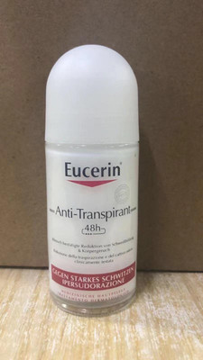 2Pack Eucerin Deodorant Roll On, Aluminium-Free, Sensitive Skin, 50ml