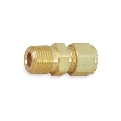 PARKER 10-8 FBZ-B Connector,Brass,CPIxM,5/8Inx1/2In 1PZX2