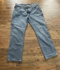 Ariat Rebar M4 Relaxed Jeans Mens 36x32 Blue Western Rugged Ranch Hand Cowboy