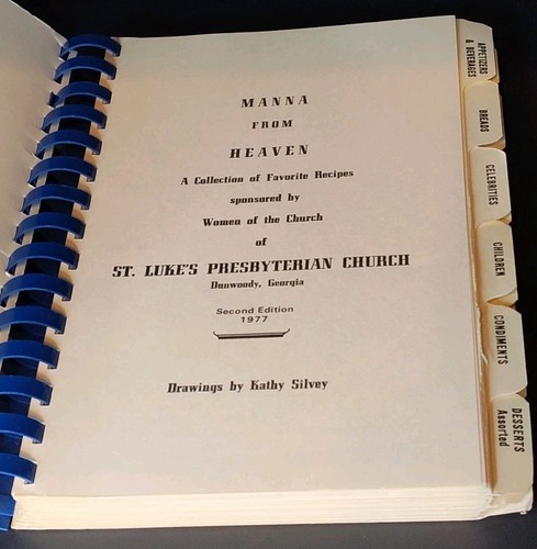 Manna From Heaven Cookbook Second Edition St Luke's Presbyterian Church GA 1977 - Foto 8 di 14