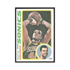 1978 Topps Marvin Webster Seattle SuperSonics #19