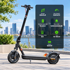 600W 20MPH 28Mile Electric Scooter For Adults Long Range Fast Speed E-Scooter